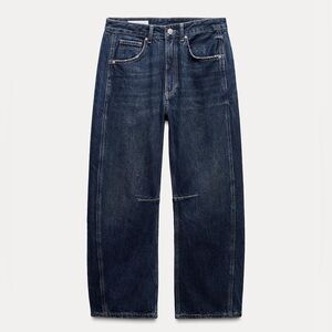 NWT Zara Relaxed Mid-Rise Balloon TRF Jeans 27 US 4